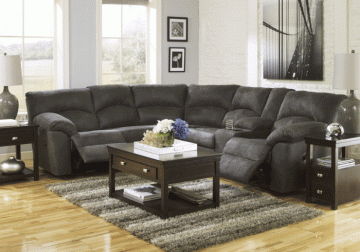 Tambo Pewter 2pc Reclining Sectional
