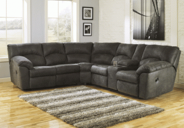 Tambo Pewter 2pc Reclining Sectional