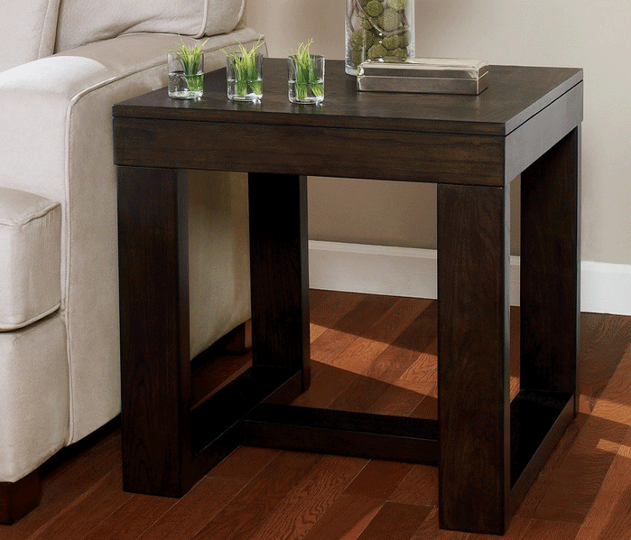 Watson Dark Brown End Table Lexington, Dark Brown Coffee Table And End Tables