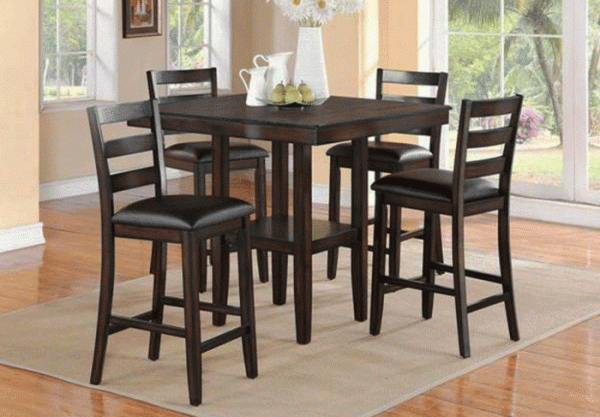 Tahoe Espresso 5pc Counter Height Dining Set