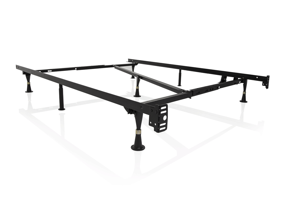 Full Adjustable Metal Bed Frame with Glides  Lexington Overstock Warehouse