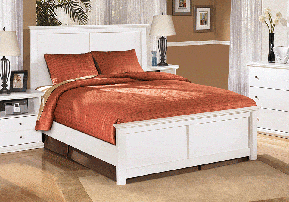 Bostwick Shoals White Queen Bed, Bostwick Shoals White Queen Panel Bed