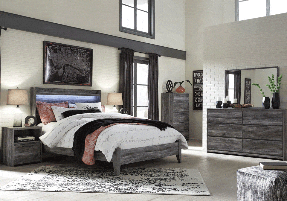 ashley furniture gray bedroom set