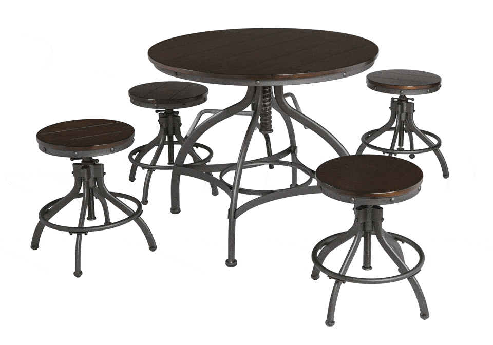 Odium 5pc Counter Height Dining Set Lexington Warehouse Odium 5pc Counter Height Dining Set