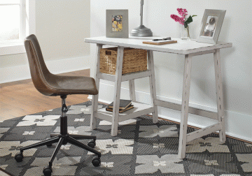 Mirimyn White Small Home Office Desk