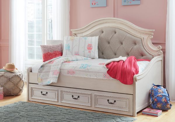 Realyn Two-Tone Twin Storage Day Bed