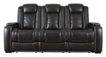 Party Time Midnight Power Reclining Sofa