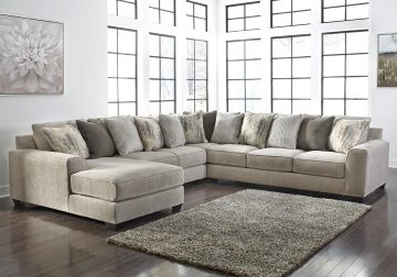 Ardsley Pewter 4pc LAF Chaise Sectional