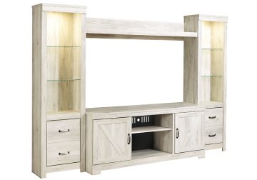 Bellaby White 4pc Entertainment Center