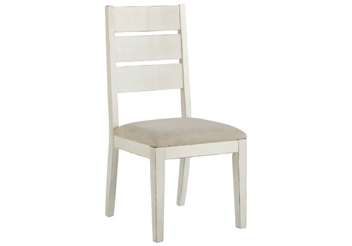 Grindleburg Antique White Upholstered Side Dining Chair Lexington Overstock Warehouse