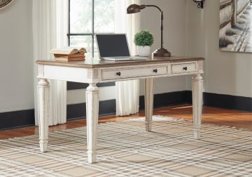 Realyn White Home Office Lift Top Desk