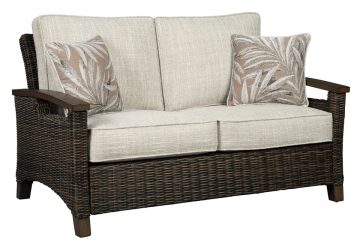 Paradise Trail Brown Outdoor Loveseat