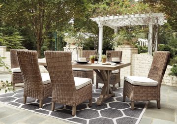 Beachcroft Beige Outdoor Rectangular Dining Table
