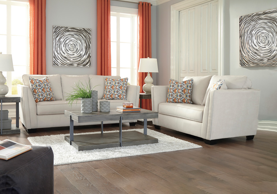 Ivory Sofa Set Baci Living Room