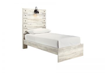 Cambeck Whitewash Twin Panel Bed