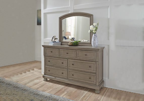 Lettner Light Gray King Sleigh Storage Bedroom Set Lexington Overstock Warehouse