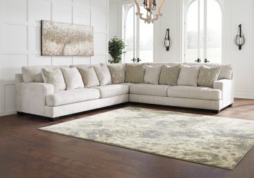 Rawcliffe Parchment 3pc Sectional