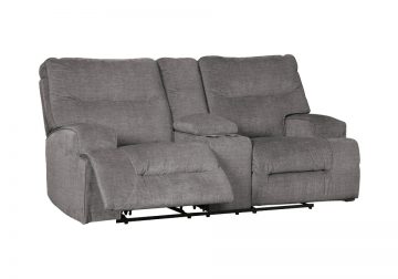 Coombs Charcoal Power Reclining Sofa Set