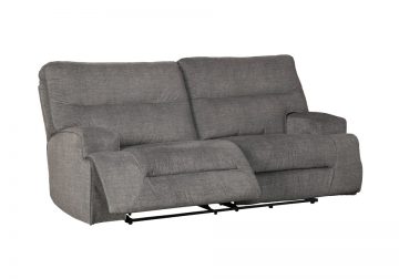 Coombs Charcoal Two-Seat Power Reclining Sofa