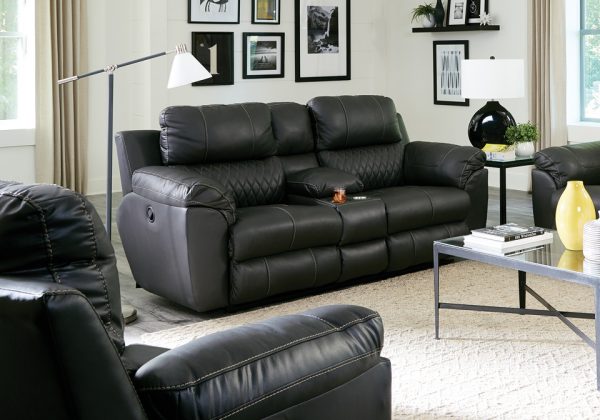 HOT BUY 🔥 Sorrento Anthracite Power Lay-Flat Reclining Love Seat