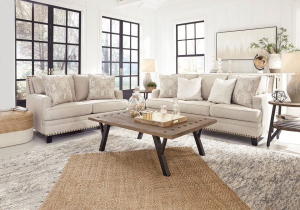 Claredon Linen Sofa Set
