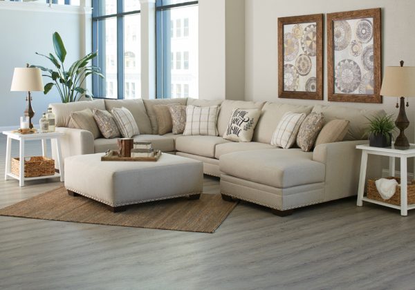Middleton Cement 3pc RAF Chaise Sectional