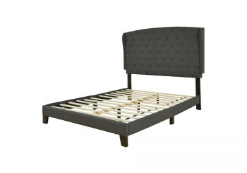 HOT DEAL 🔥 Vintesso Charcoal Upholstered Queen Bed