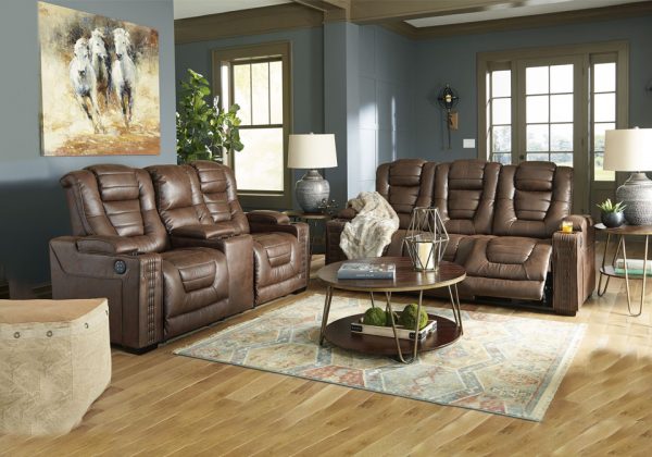 Owner's Box Thyme Power Reclining Sofa Set