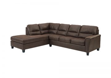 HOT DEAL 🔥 Navi Chestnut 2pc LAF Chaise Sectional