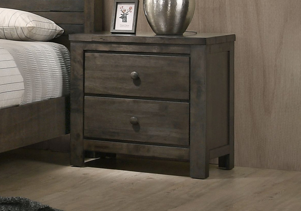 Dark gray 2024 bedside table