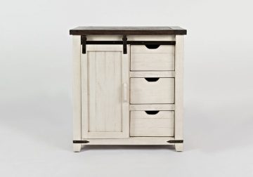 Madison County White Accent Cabinet