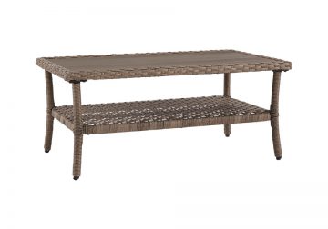 Clear Ridge Light Brown Outdoor Cocktail Table