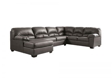 Aberton Gray 3pc LAF Chaise Sectional