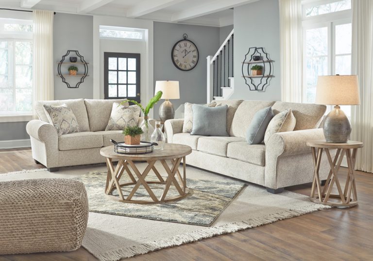 Haisley Ivory Sofa Set Lexington Overstock Warehouse