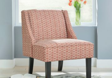 Janesley Orange/Cream Accent Chair