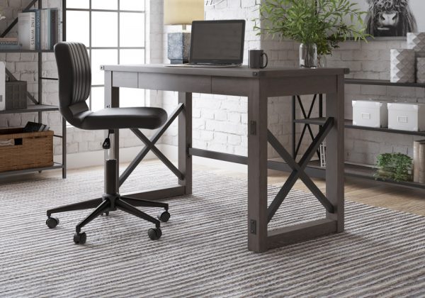 HOT DEAL 🔥 Freedan Grayish Brown Home Office Desk