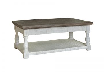 Havalance Gray/White Lift Top Cocktail Table