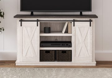 Dorrinson Large Two Tone TV Stand
