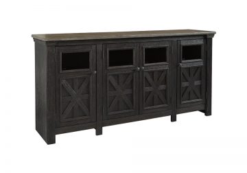 Tyler Creek Extra Large Black/Gray TV Stand