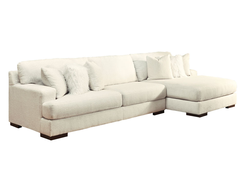 Zada Ivory 2pc. RAF Chaise Sectional