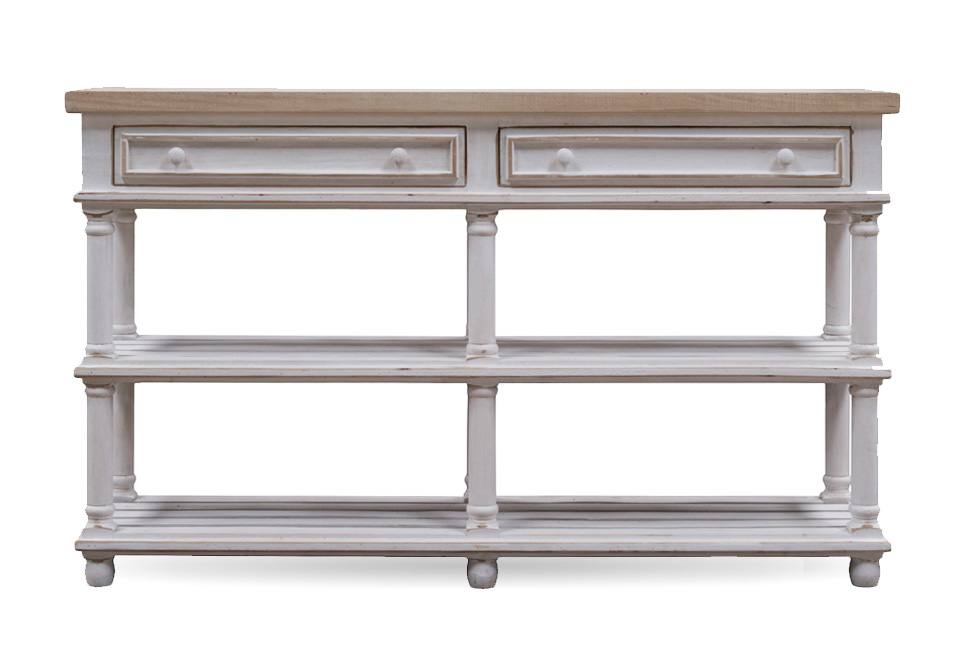 Oliver Weather White / Natural Console