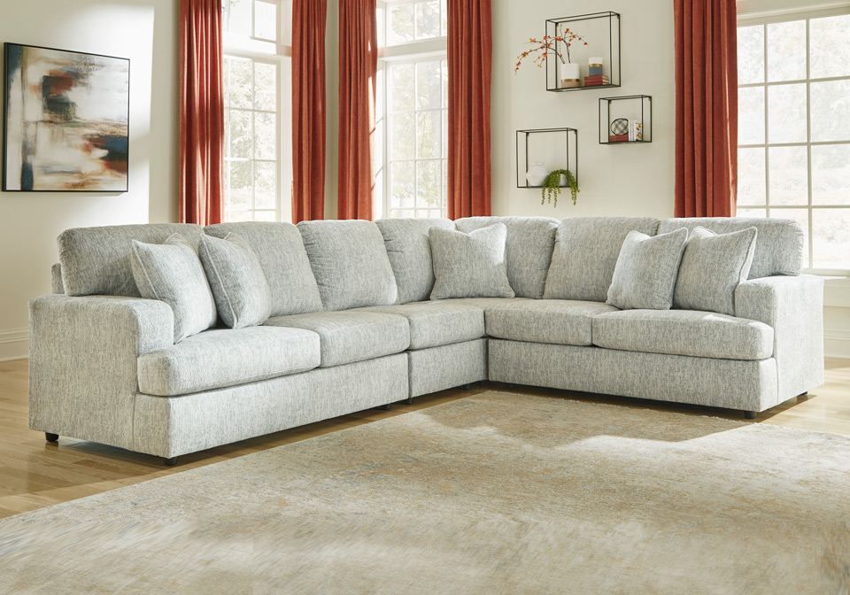 Playwrite Gray 4pc Sectional