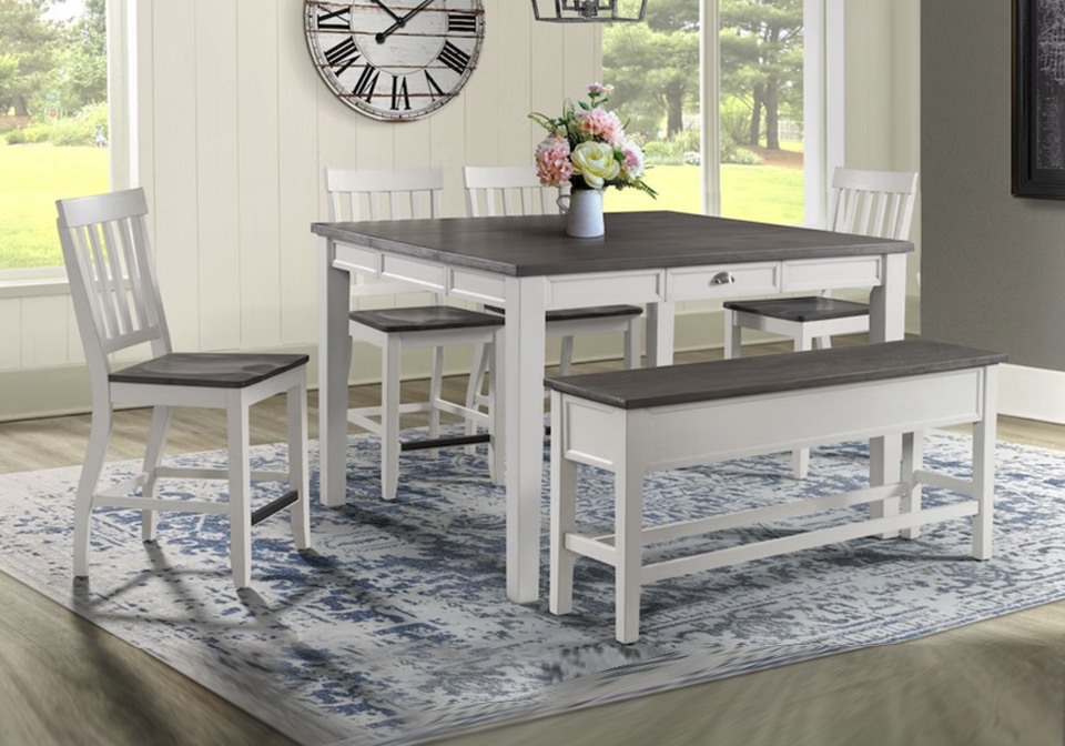 Kayla 6pc Counter Height Dining Set
