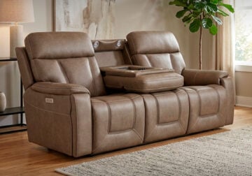 Maximo Cappuccino Power Reclining Sofa