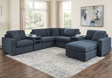 HOT DEAL 🔥 Modmax Ink 8pc. Sectional w/ Audio Consoles & Ottoman