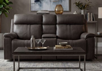 Dolbee Charcoal Power Reclining Love Seat