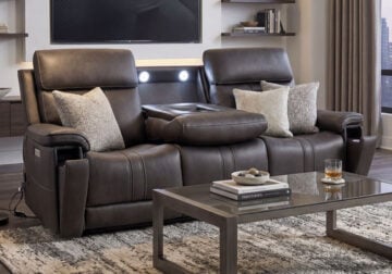 Dolbee Charcoal Power Reclining Sofa