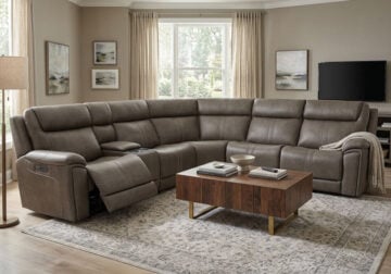 Paramount Smoke 6pc. Power Reclining Sectional