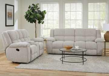 Champ Taupe Reclining Sofa Set