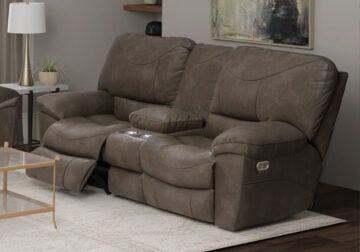 Reznor Taupe Power Reclining Love Seat
